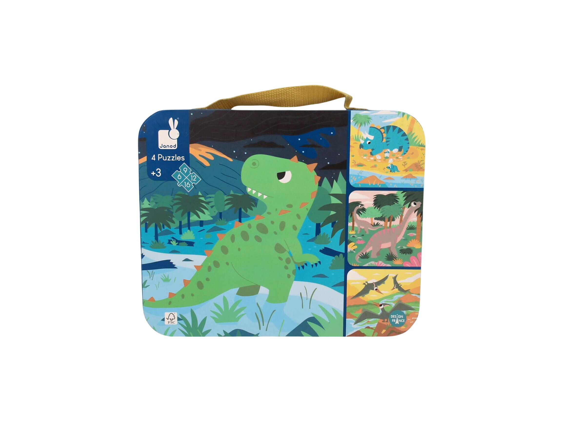 Puzzles évolutifs - Dinosaures x 4 Très bon état -  reconditionné disponible sur Label Emmaüs